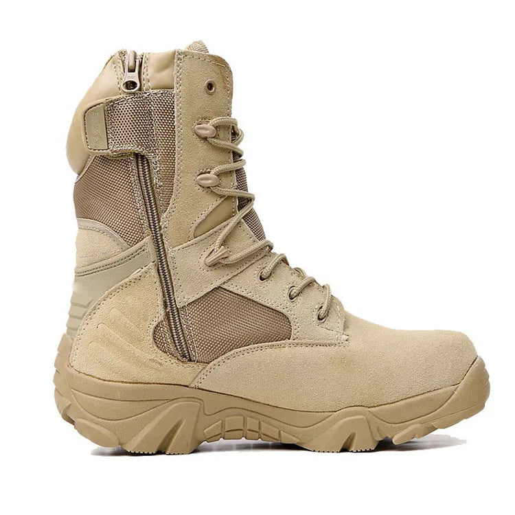 Camouflage Men Boots Work Safty Shoes Men Desert Tactical Boots Autumn Winter Special Force Ankle Boots Men