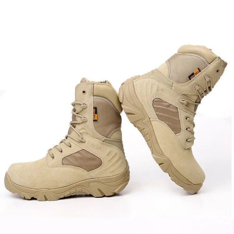 Camouflage Men Boots Work Safty Shoes Men Desert Tactical Boots Autumn Winter Special Force Ankle Boots Men