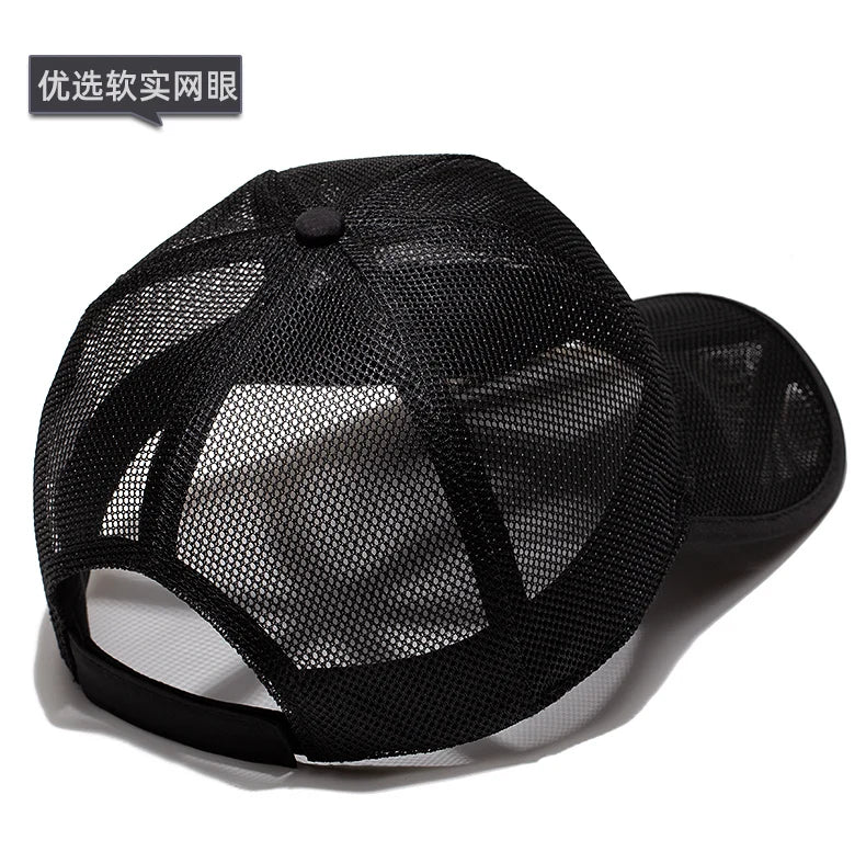 Adult Summer Mesh Sun Cap Lady Outdoors Sport Hat Man Big Size Baseball Caps 56-60cm L 60-65cm