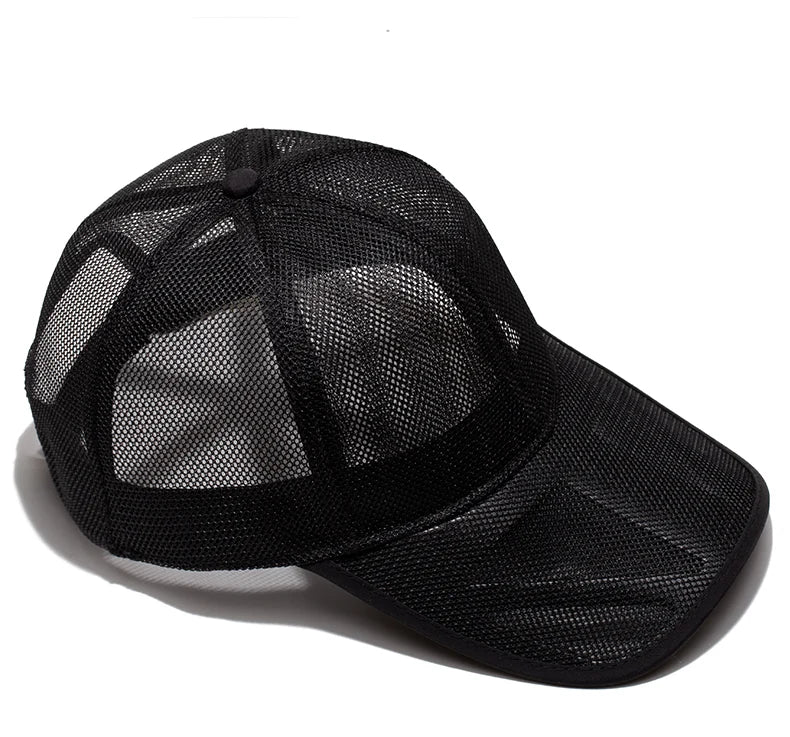 Adult Summer Mesh Sun Cap Lady Outdoors Sport Hat Man Big Size Baseball Caps 56-60cm L 60-65cm