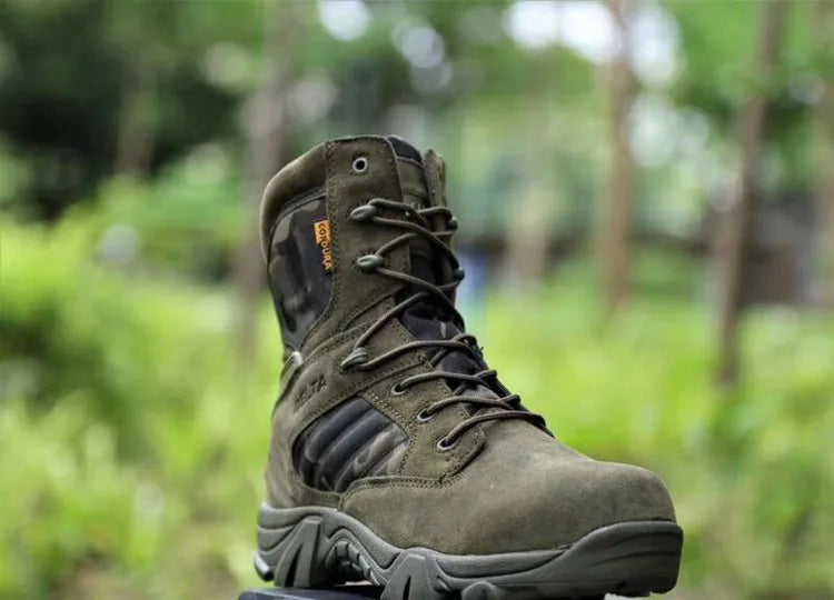 Camouflage Men Boots Work Safty Shoes Men Desert Tactical Boots Autumn Winter Special Force Ankle Boots Men