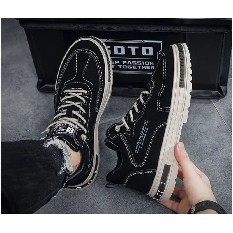 Casual Sneaker for Men Wear-Resistant Fashion Breathable Trendy All-match Comfortable Outdoor Platform Sneakers Spring Main New