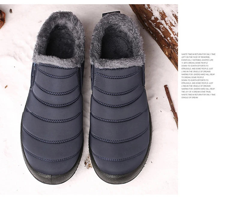 2024 Winter Shoes For Men Boots Waterproof Winter Boots Casual Ankle Boots Snow Botas Para Hombre Men's Casual Shoes Fur Couple