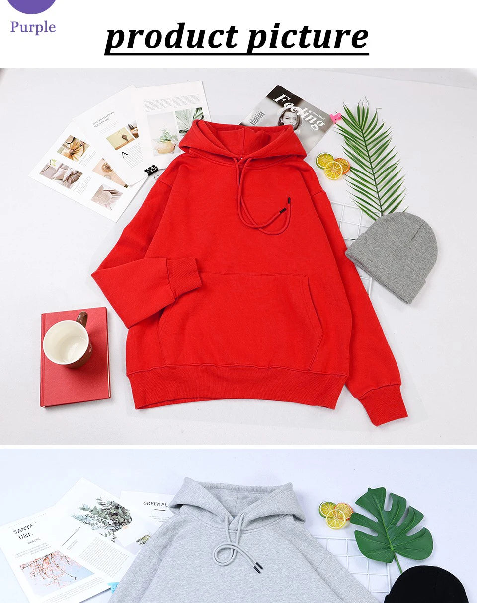 Casual Women's Sweatshirt Simple Strokes Of Cat Printing Hoodie Drop Sleeves Loose Strecth Warm Pullover Ladies Tops Clothes