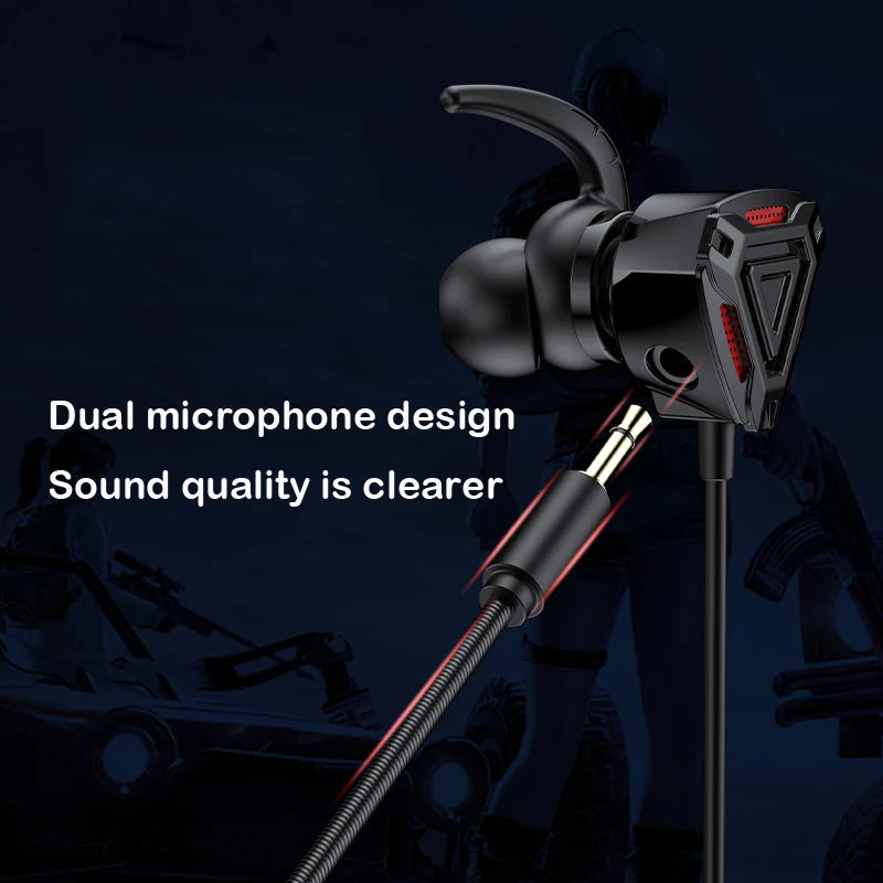 Gaming headphone TYPE C/3.5mm Bass earphones with mic Gaming Headset for gamer Play wired Earphone for phone