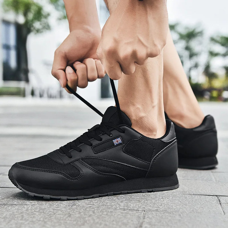 Fashion Men Sneakers Mesh Casual Shoes Lace-Up Mens Shoes Lightweight Vulcanize Shoes Walking Sneakers Zapatillas Hombre Size 46