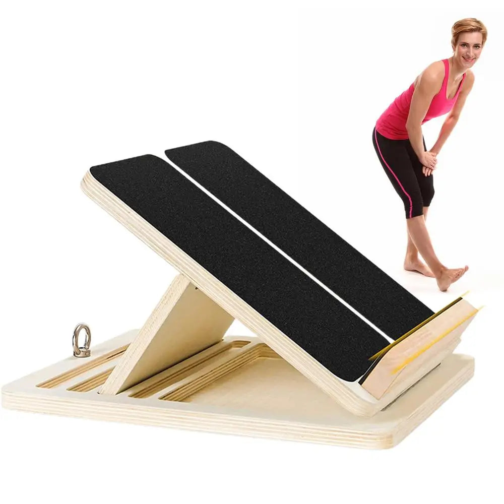 Professional Slant Board, Calf Stretcher Slant Boards, Adjustable Wooden Incline Board for Squats, Calf, Ankle, and Foot Stretch