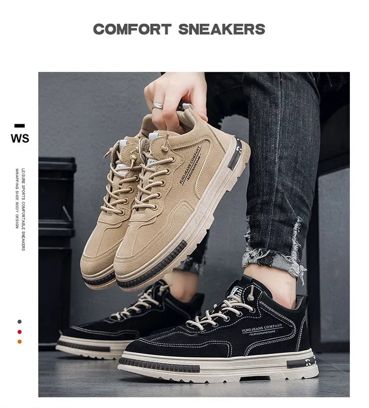 Casual Sneaker for Men Wear-Resistant Fashion Breathable Trendy All-match Comfortable Outdoor Platform Sneakers Spring Main New