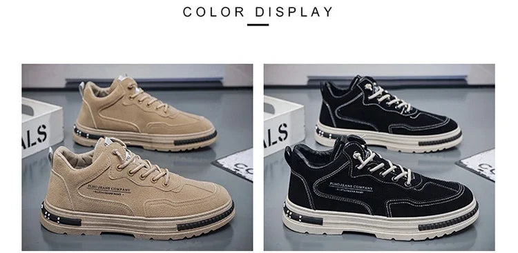 Casual Sneaker for Men Wear-Resistant Fashion Breathable Trendy All-match Comfortable Outdoor Platform Sneakers Spring Main New