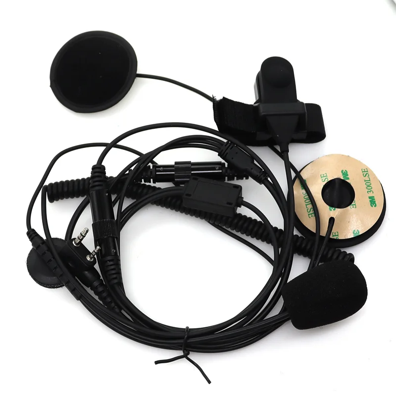 Motorcycle Full Face Helmet Headset Earpiece For Radio Baofeng uv-5r UV-5RA Plus BF-888S GT-3 GT-3TP Mark Walkie Talkie