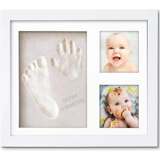 Baby Footprint Kit Foot Hand Print Mold Kit  Keepsake Nursery Personalized Pictures  Hand Newborn Baby Keepsake Frames Top Gift