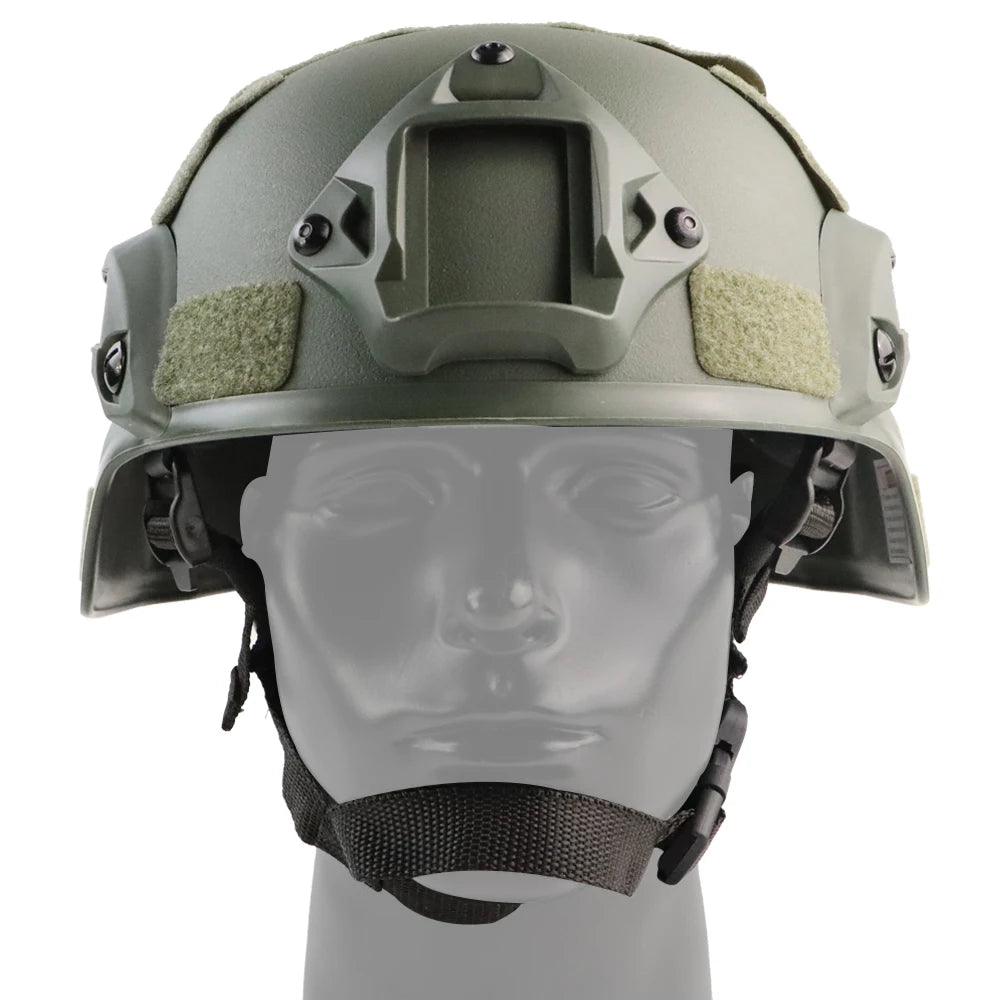 BOOIU MICH 2000 Airsoft Paintball Helmet with NVG Mount and Side Rails ABS Plastic Adjustable ACH Fast Tactical Helmets