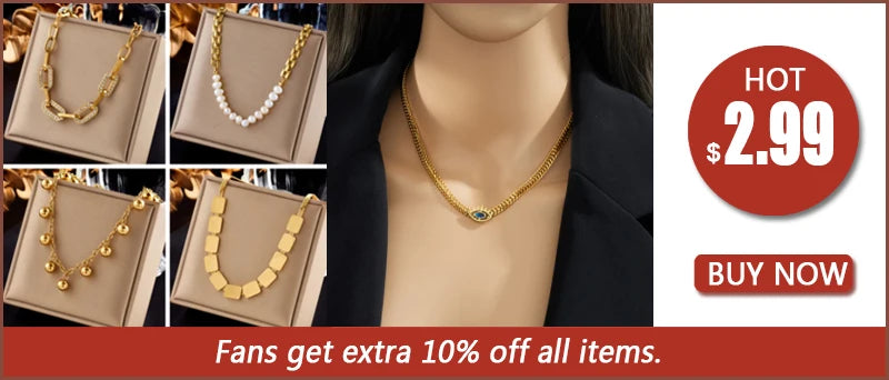 DIEYURO 316L Stainless Steel Double Layer Pearl 2in1 Chains Necklace For Women New Fashion Girls Choker Waterproof Jewelry Gifts