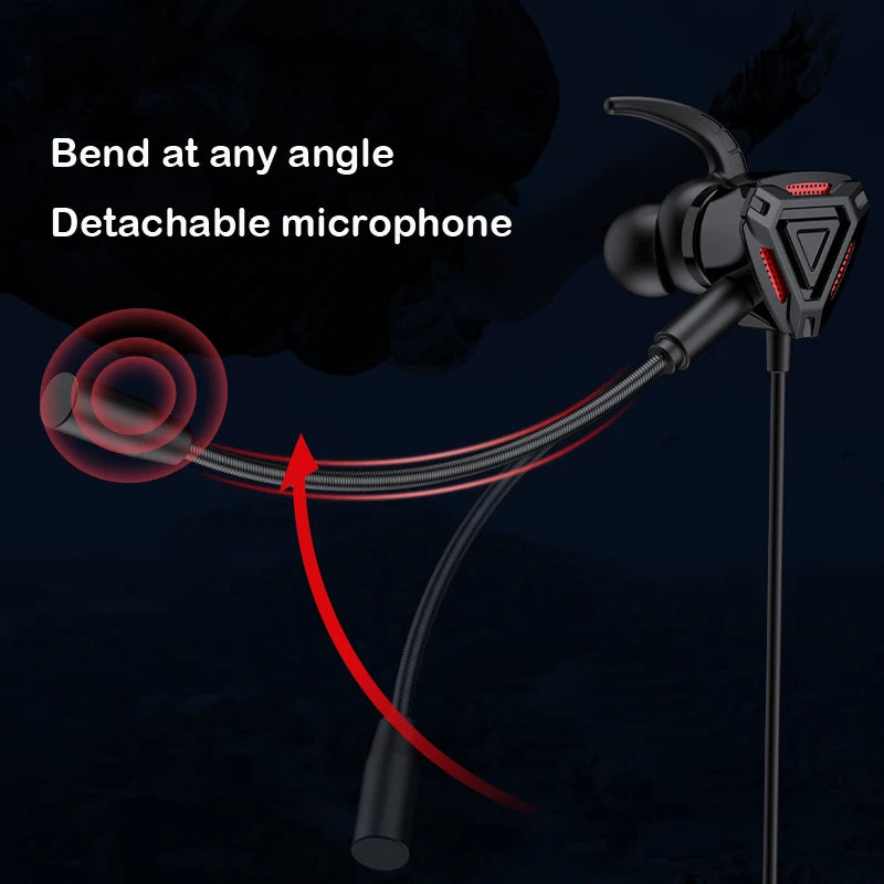 Gaming headphone TYPE C/3.5mm Bass earphones with mic Gaming Headset for gamer Play wired Earphone for phone