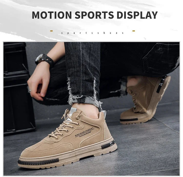 Casual Sneaker for Men Wear-Resistant Fashion Breathable Trendy All-match Comfortable Outdoor Platform Sneakers Spring Main New