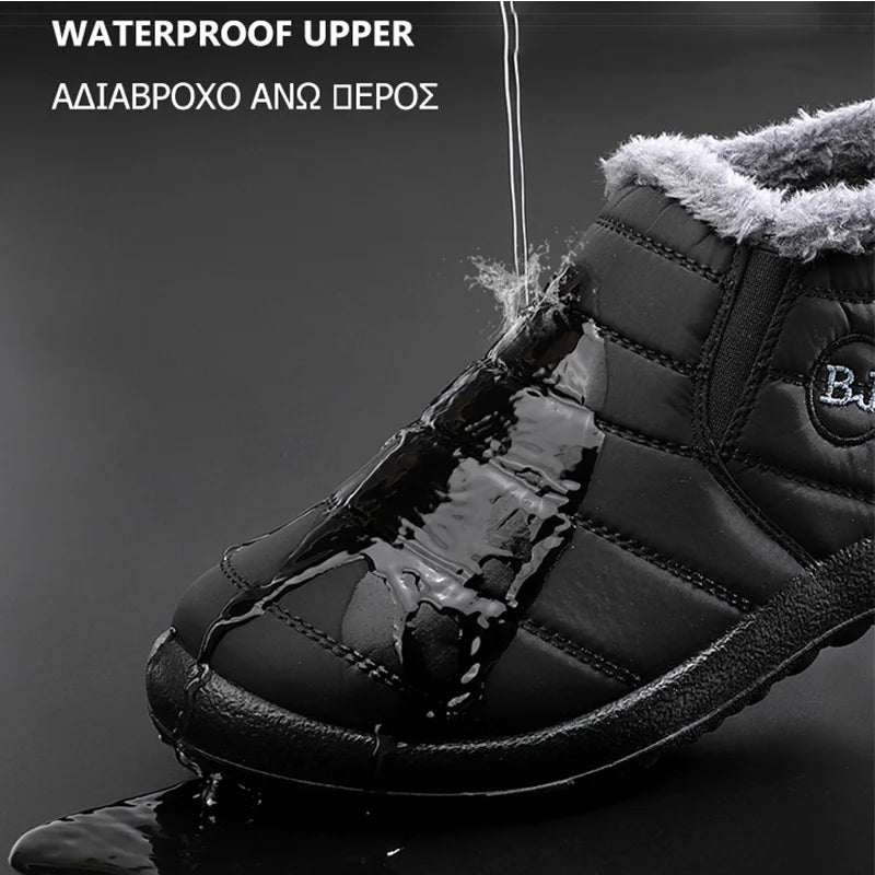 2024 Winter Shoes For Men Boots Waterproof Winter Boots Casual Ankle Boots Snow Botas Para Hombre Men's Casual Shoes Fur Couple