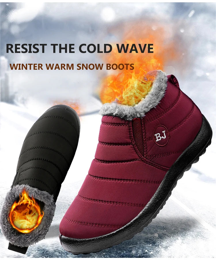 2024 Winter Shoes For Men Boots Waterproof Winter Boots Casual Ankle Boots Snow Botas Para Hombre Men's Casual Shoes Fur Couple